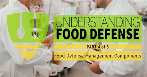 Staff vigilance The first line of food defense Facing mandates to safeguard against deliberate contamination, food companies walk a fine line between implementing effective defenses and creating an uncomfortable workplace. . As part of an operations food defense program the person in charge should